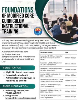 Foundations Training Flyer
